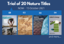 Trial of 20 Nature Titles (Now – 15 October 2021)