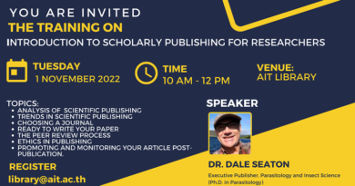 Introduction to Scholarly Publishing for Researchers.