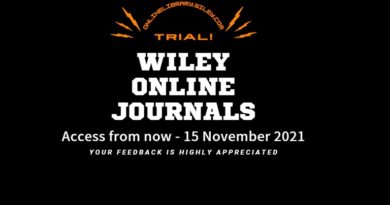 Trial of Wiley Online Journals (1 October – 15 November 2021) Trial of Wiley Online Journals (1 October – 15 November 2021)