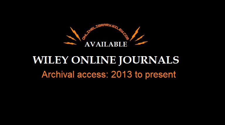 Wiley Online Journals is now available!