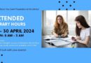 Extended Library Hours to 3 AM (19 -30 April, 2024)
